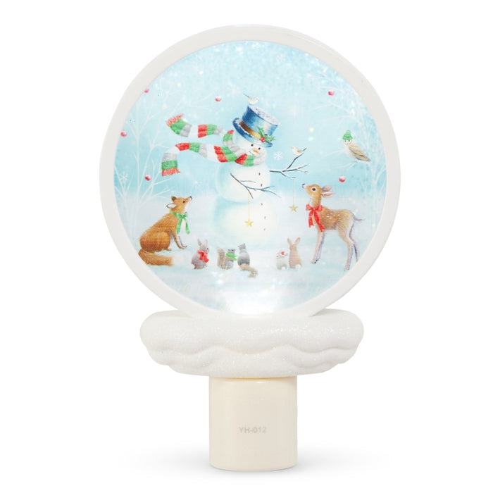 6.5" Woodland Christmas Party Night Light