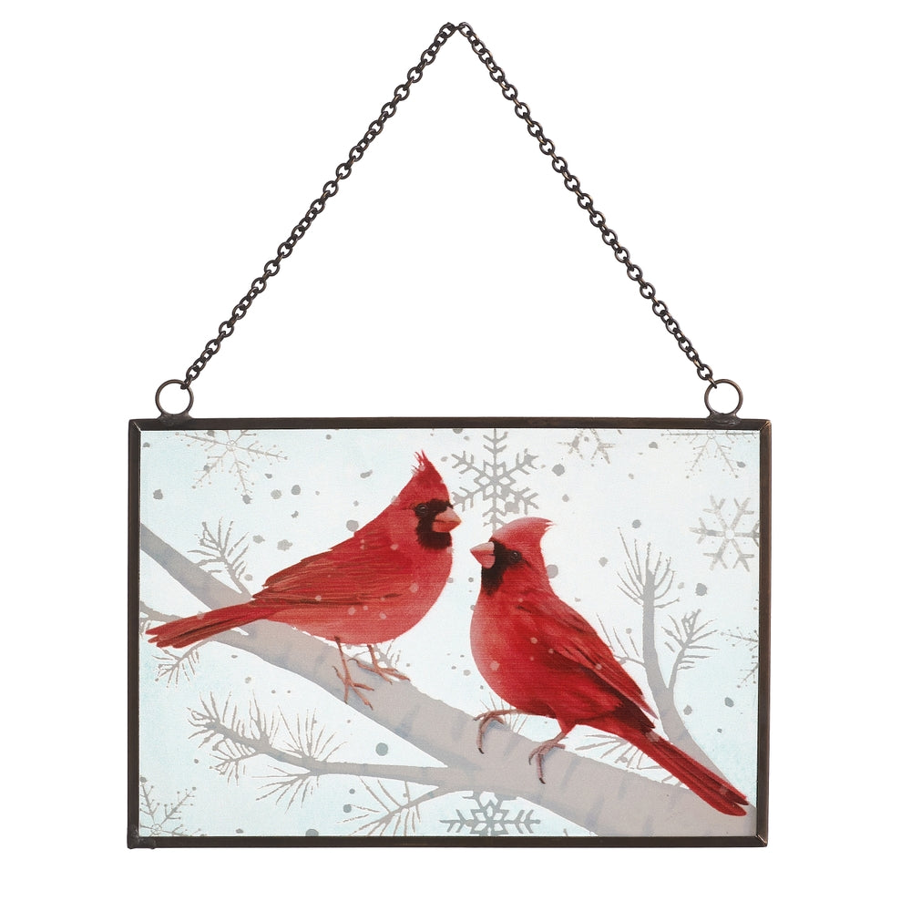 6" Stained Glass Cardinal Ornament