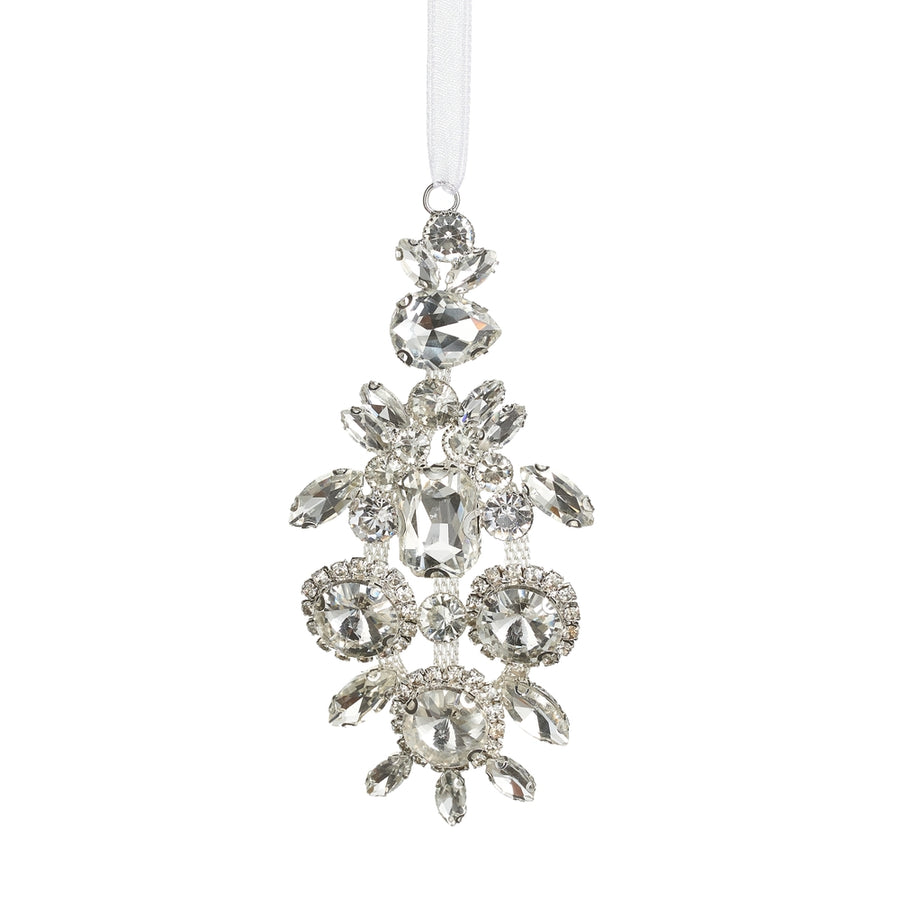 4" Clear Jewel Ornament