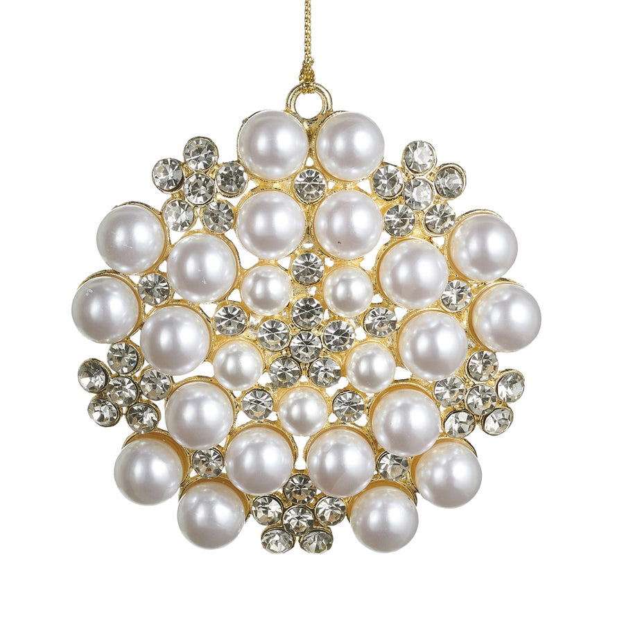 3.5" Pearl Brooch Ornament