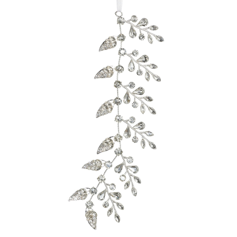 9" Clear Jewel Vine Ornament