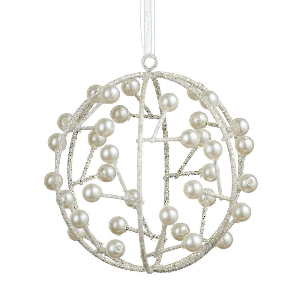 4" Pearl Ball Ornament