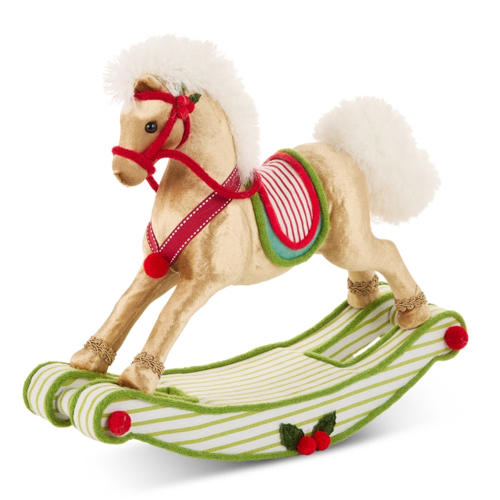 Multicolor Polyfoam 13 Inch Rocking Horse