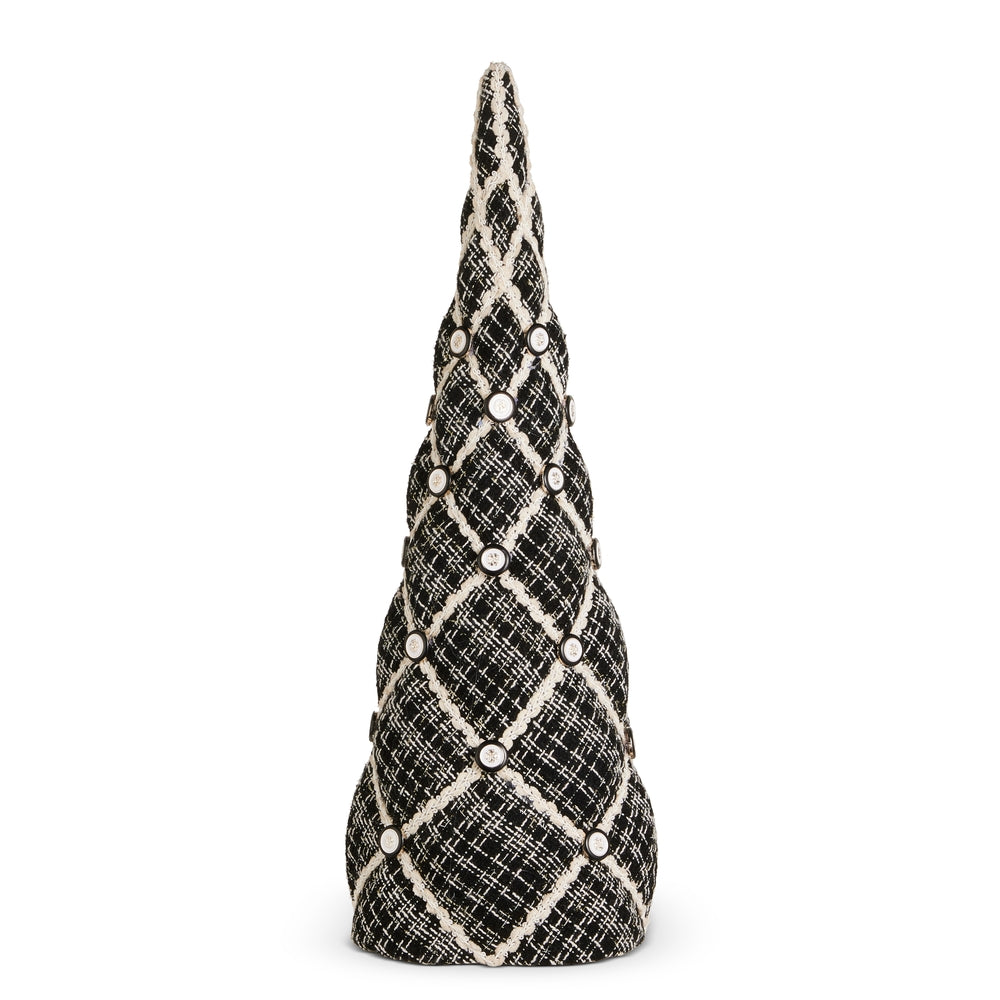 22.5" Black Tweed Cone Tree