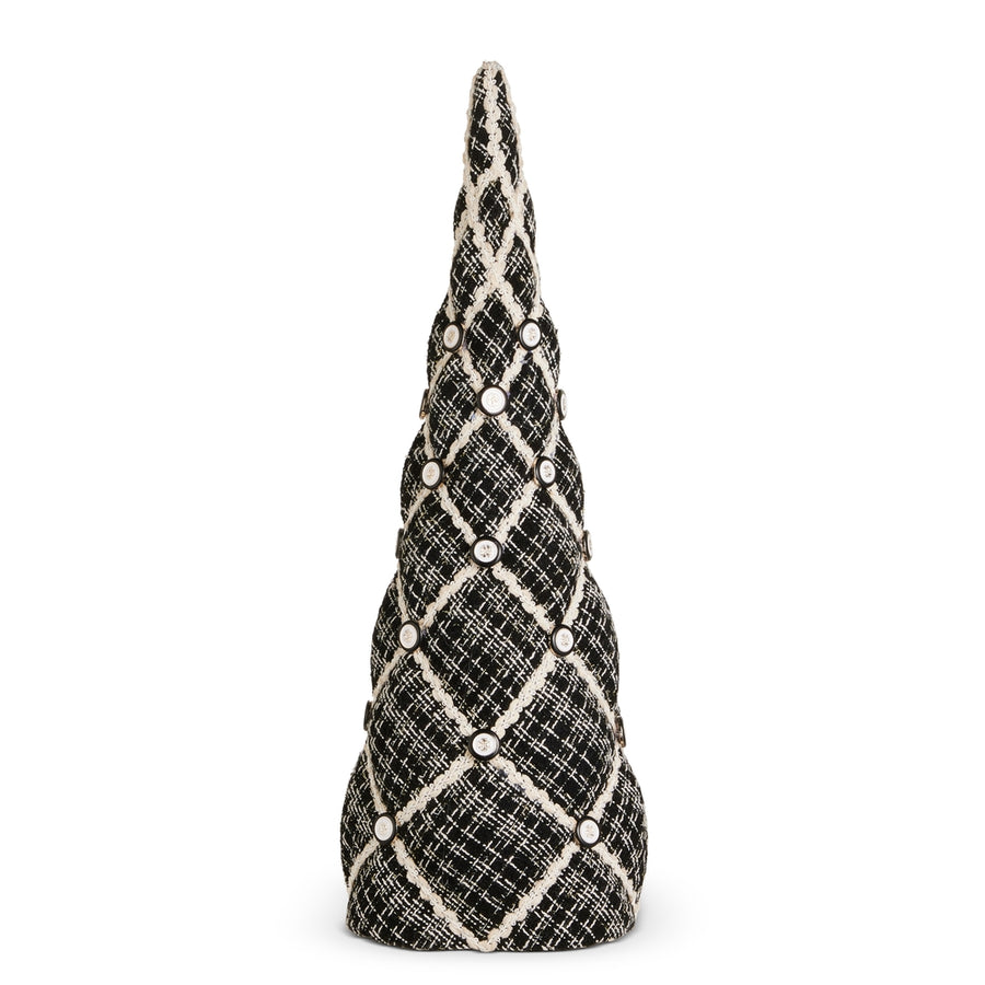 22.5" Black Tweed Cone Tree