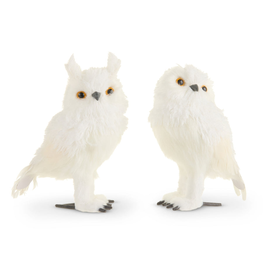 11" White Owl Ornament
