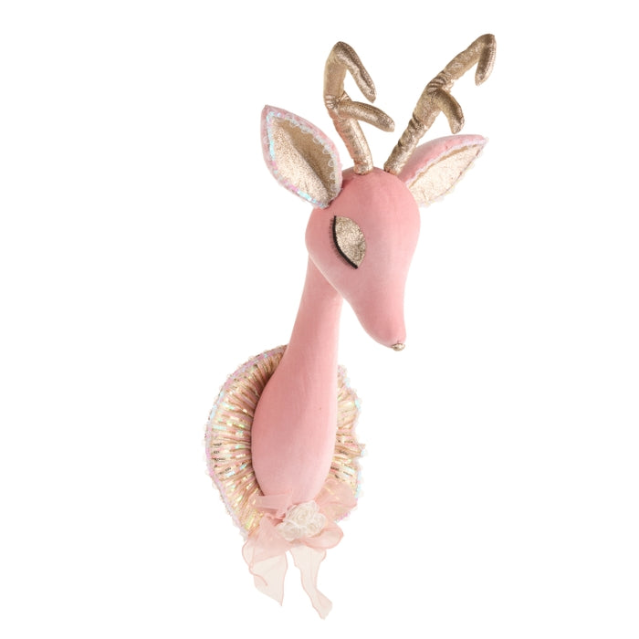 26" Pink Deer Mount