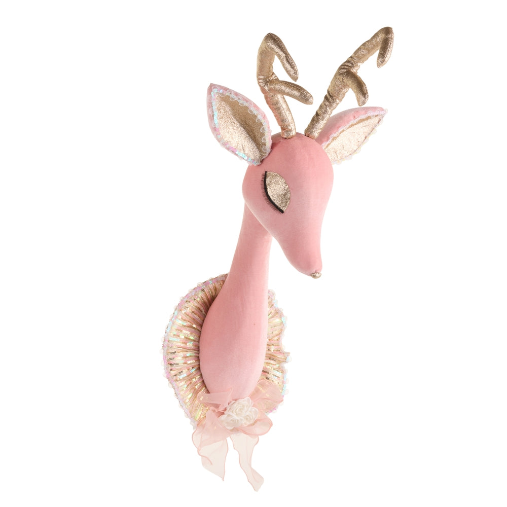 26" Pink Deer Mount
