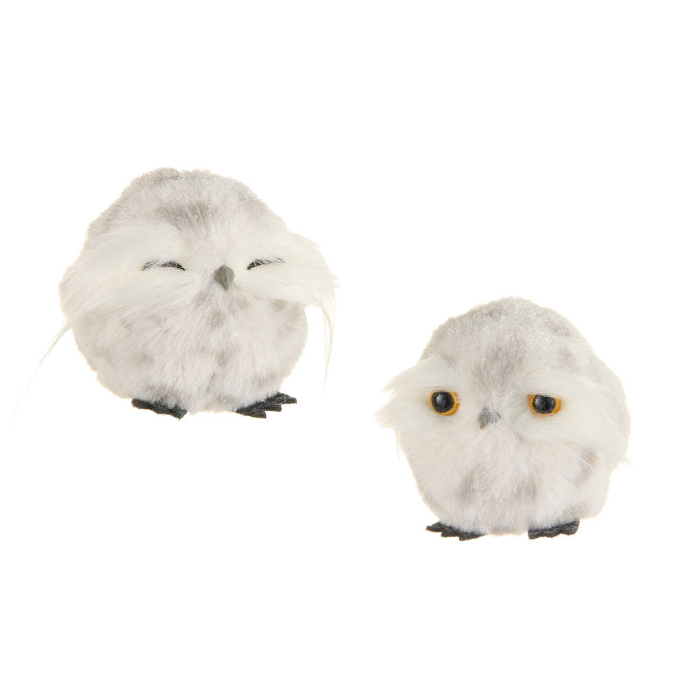 4.5" Speckled Owl Ornament
