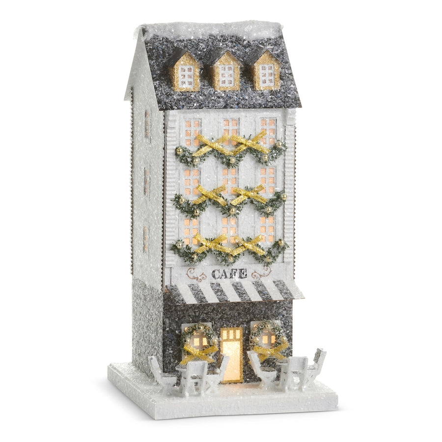 14.5" Lighted Paper Cafe