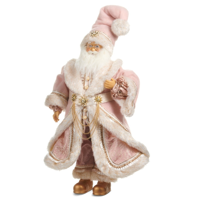 18 Inch Pink Polyester Nutcracker Suite Santa