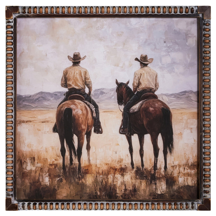 17.5" Trailblazers Beaded Frame Wall Art