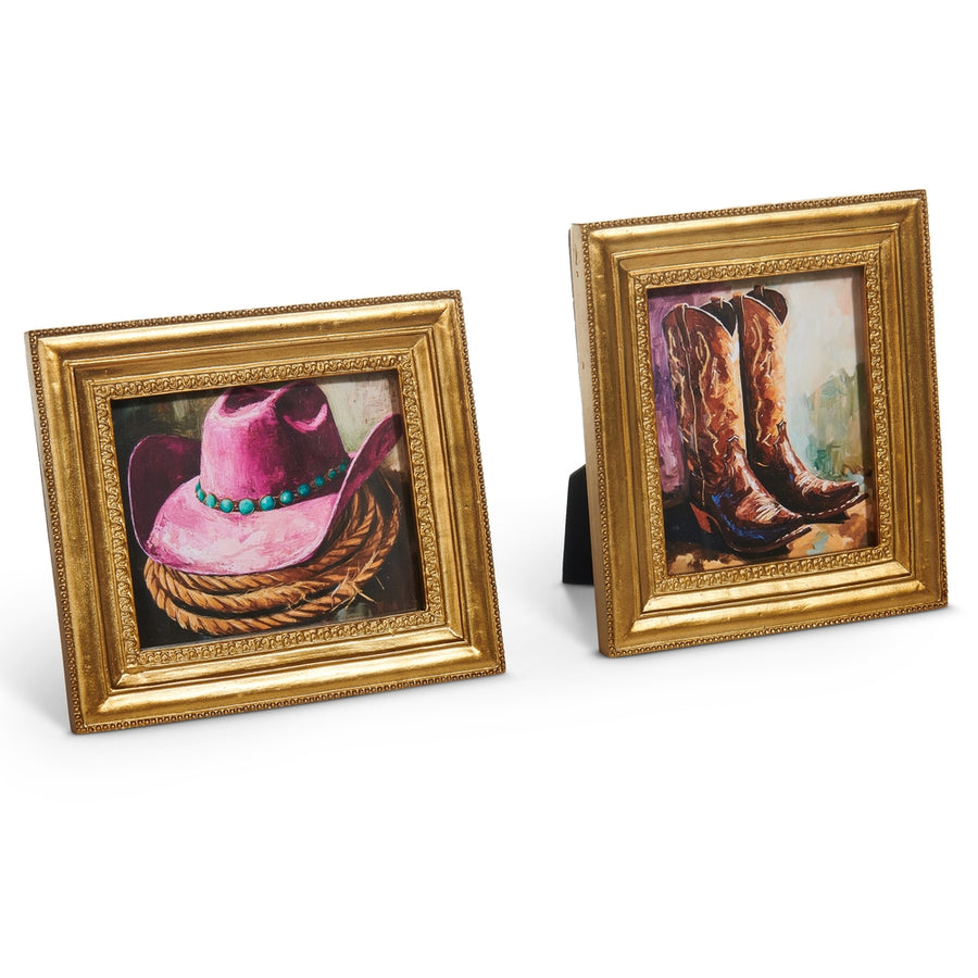 6" Sassy in the Saddle Framed Art