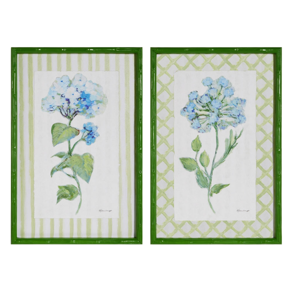 23.5" Azure Bloom Framed Print