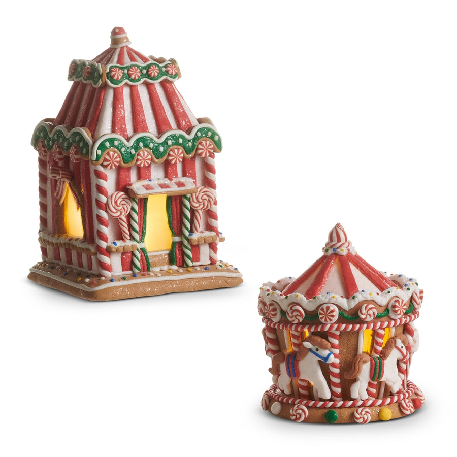 8.5" Lighted Circus Gingerbread