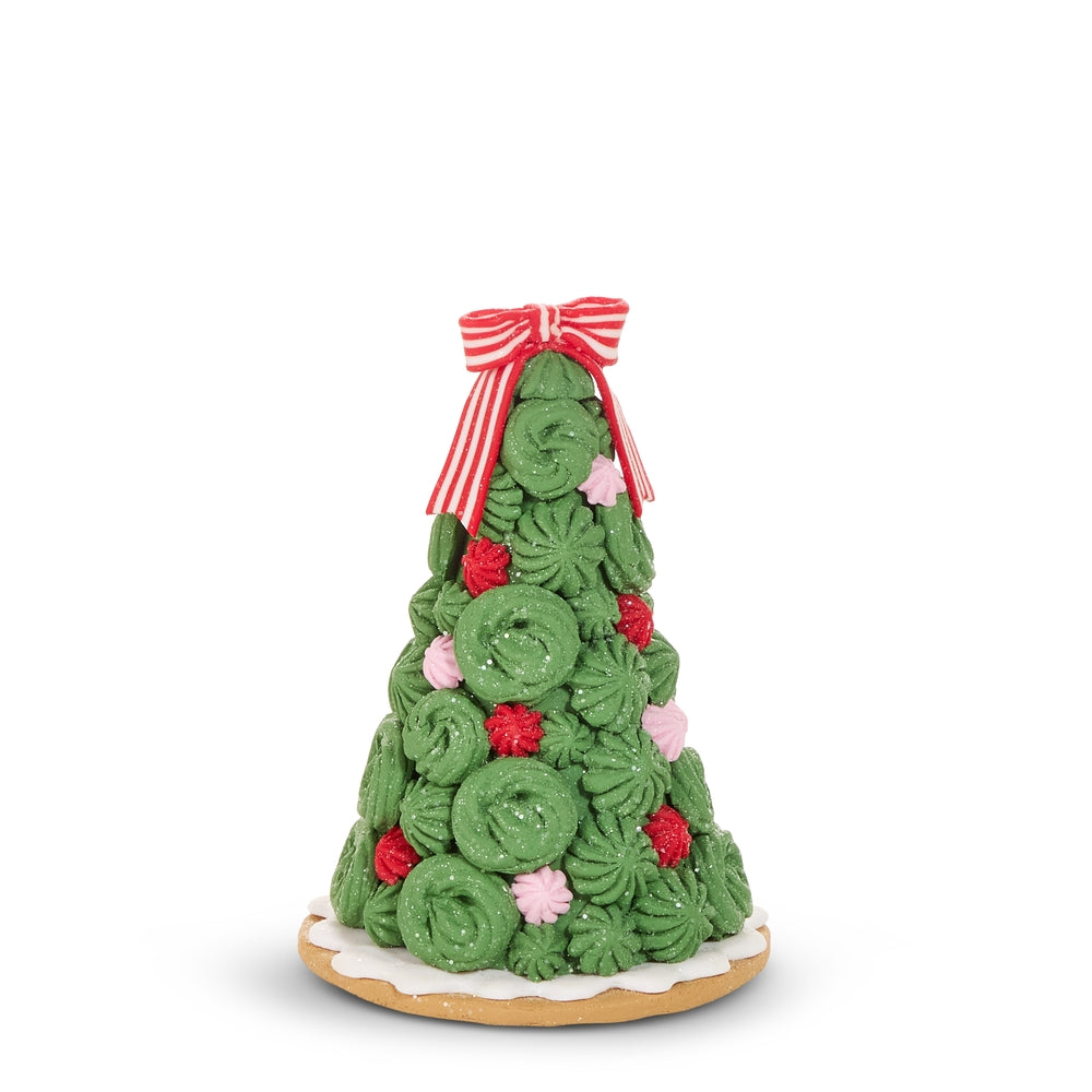 7" Meringue Candy Gingerbread Tree
