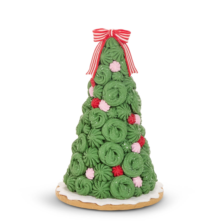 8.5" Meringue Candy Gingerbread Tree