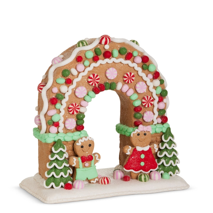 8.25" Gingerbread Pastel Candy Arch