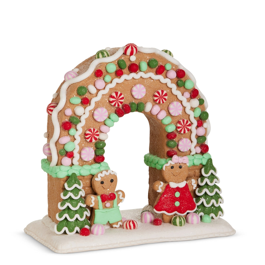 8.25" Gingerbread Pastel Candy Arch