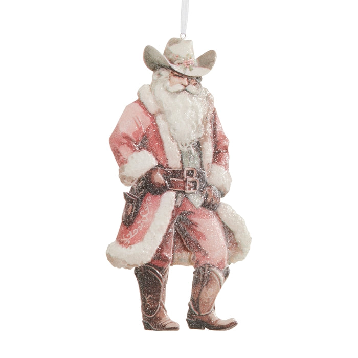 7" Cowboy Claus Ornament