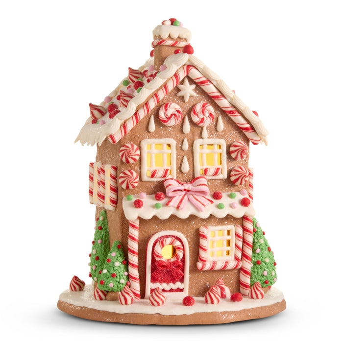 12.5" Pink Peppermint House