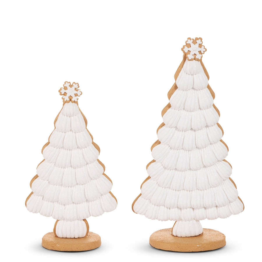 16" White Icing Trees