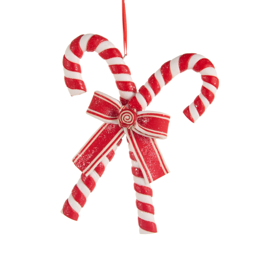 6.5" Red and White Candy Cane Ornaments