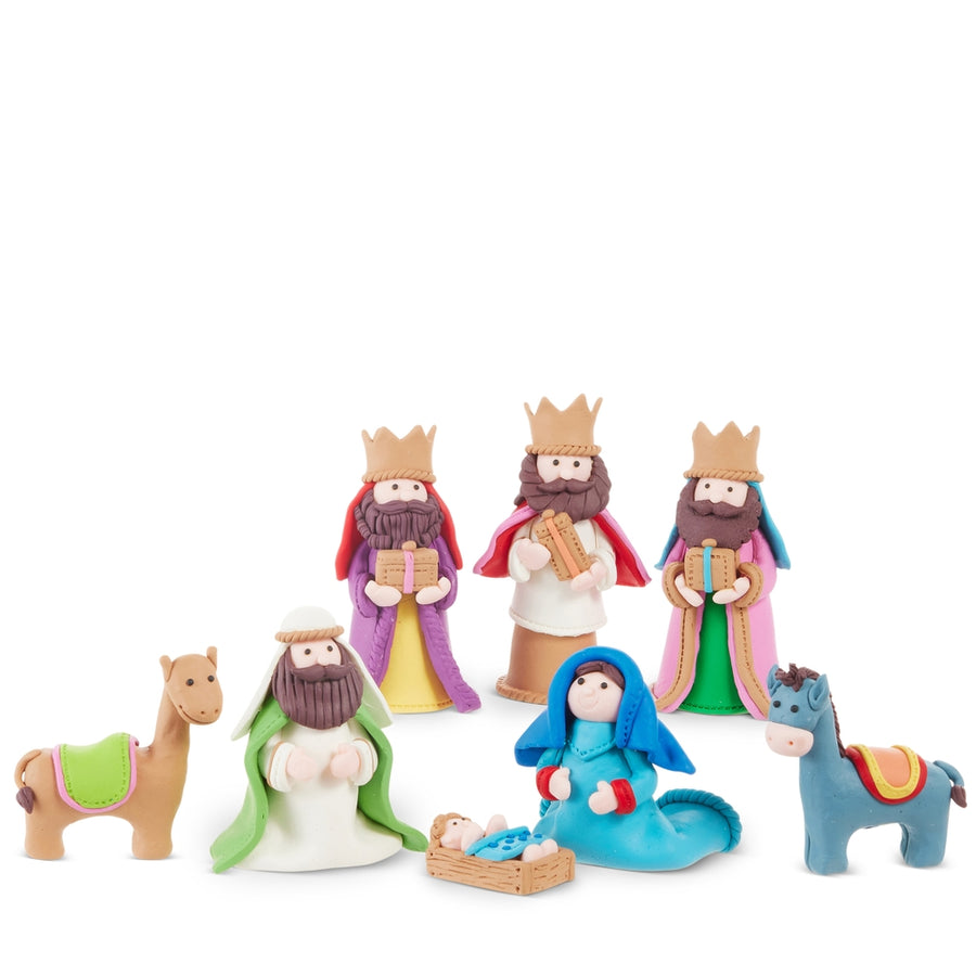 4.25" Multicolor Gingerbread Nativity