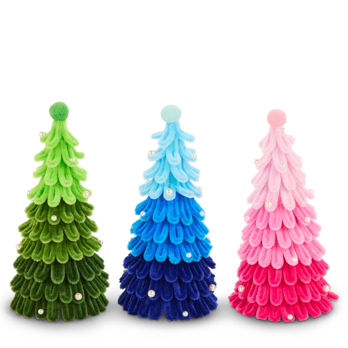 8.5" Chenille Ombre Loop Trees