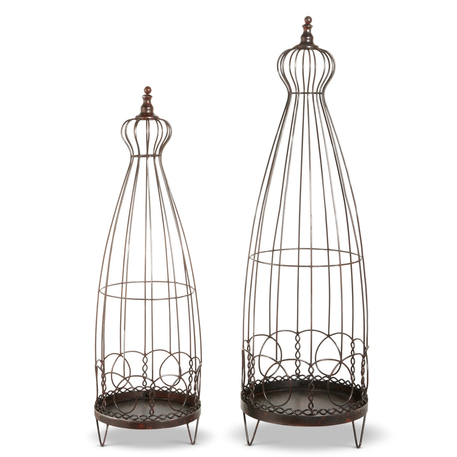 38" Distressed Wire Lanterns
