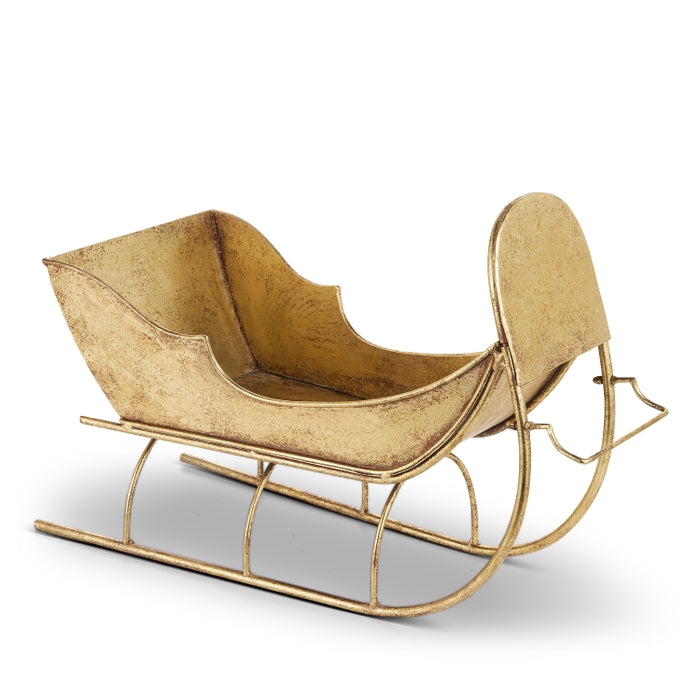 24" Rustic Gold Sleigh