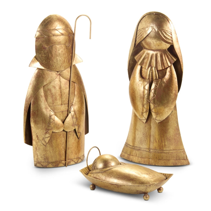 27" Golden Holy Family