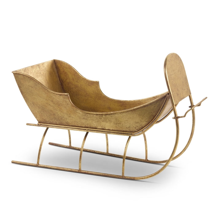 32" Rustic Gold Sleigh