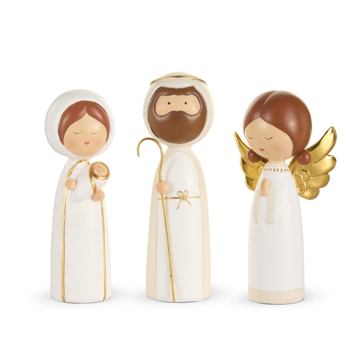 8" Holy Family and Angel