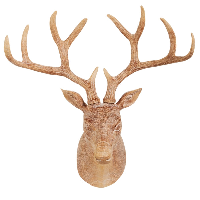 18" Whitewash Deer Mount