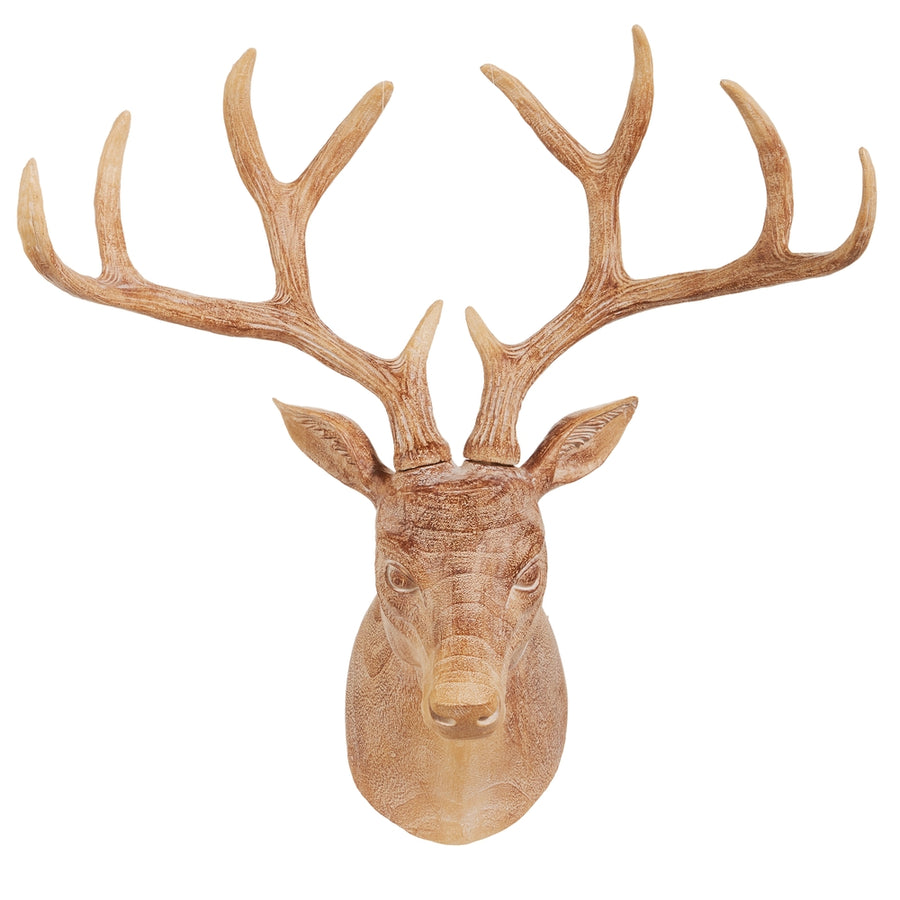 18" Whitewash Deer Mount