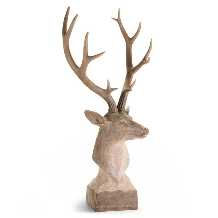 *DC* 51" Carved Deer Bust