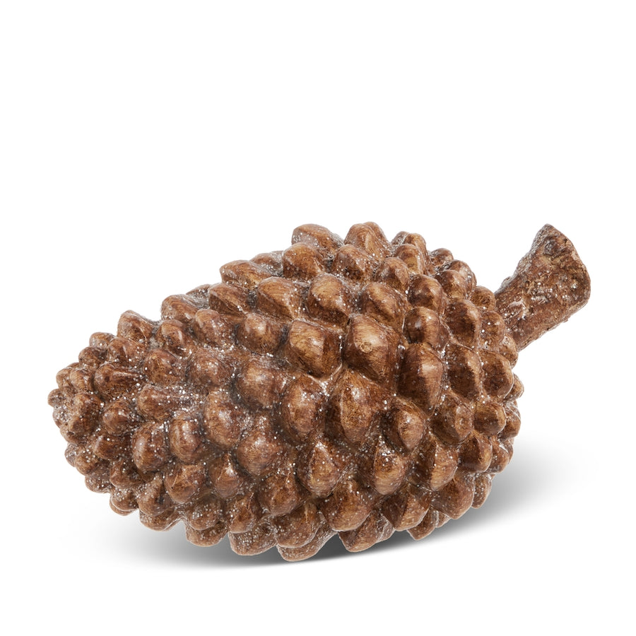 7.5" Glittered Pinecone