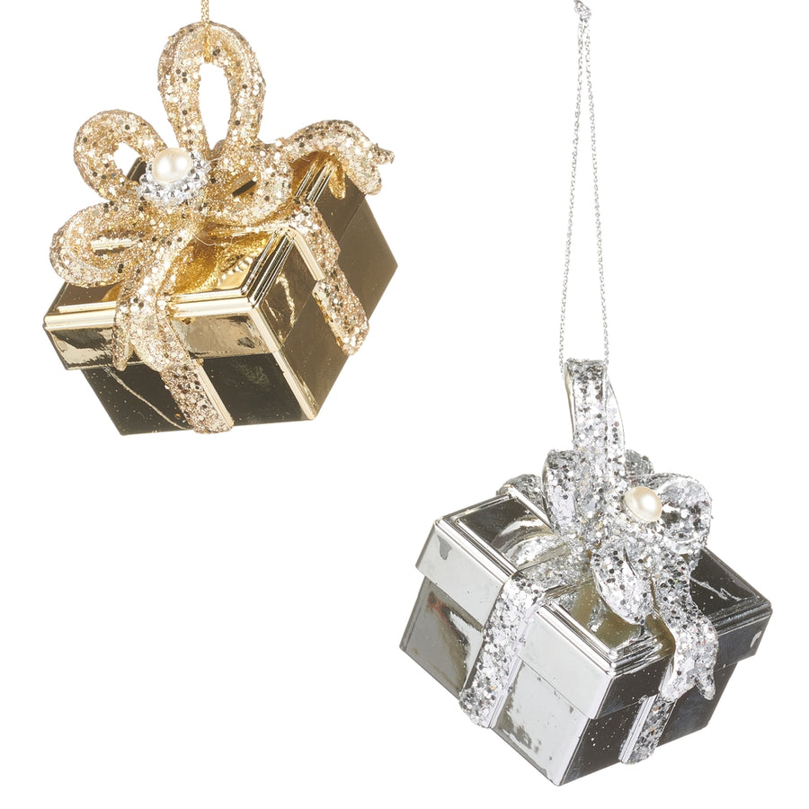 2.5" Gold Gift Ornament
