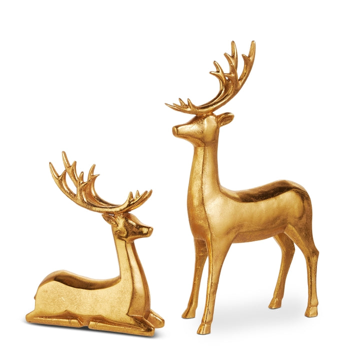 15" Antique Gold Deer
