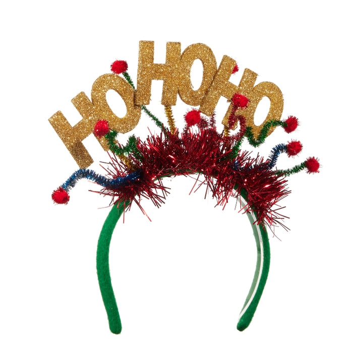 9.5" Gold Hohoho Headband