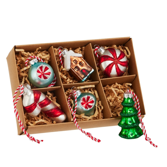 2" Box of Vintage Ornaments
