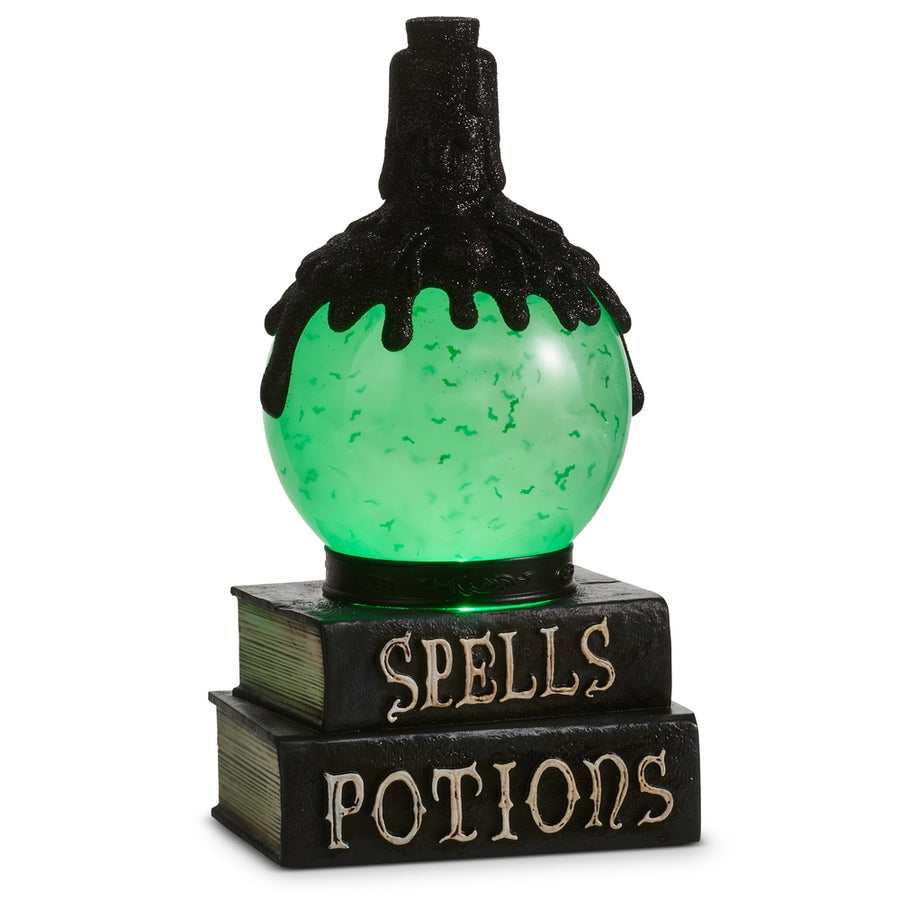 10.5" Melted Wax Swirling Smoke Lighted Water Bottle