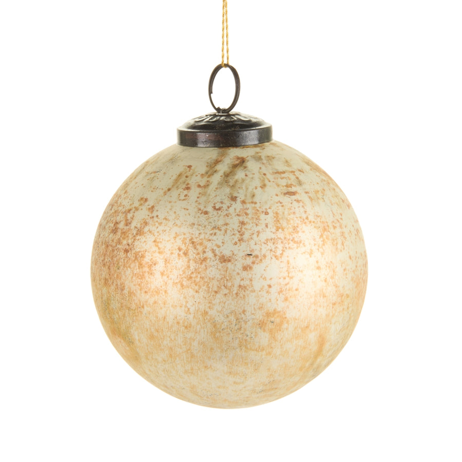 4" Distressed Ball Ornament