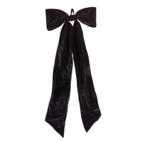 5' Oversized Black Velvet Bow