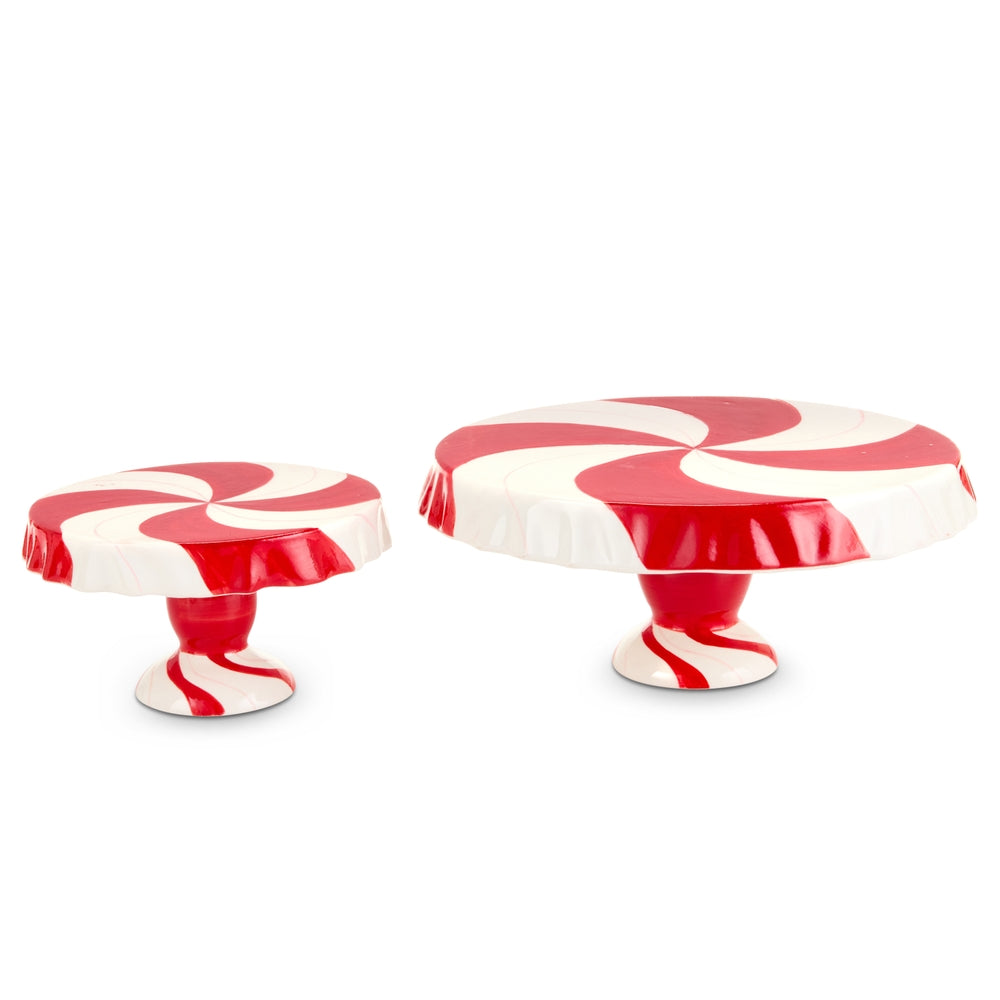 13" Peppermint Cake Stands