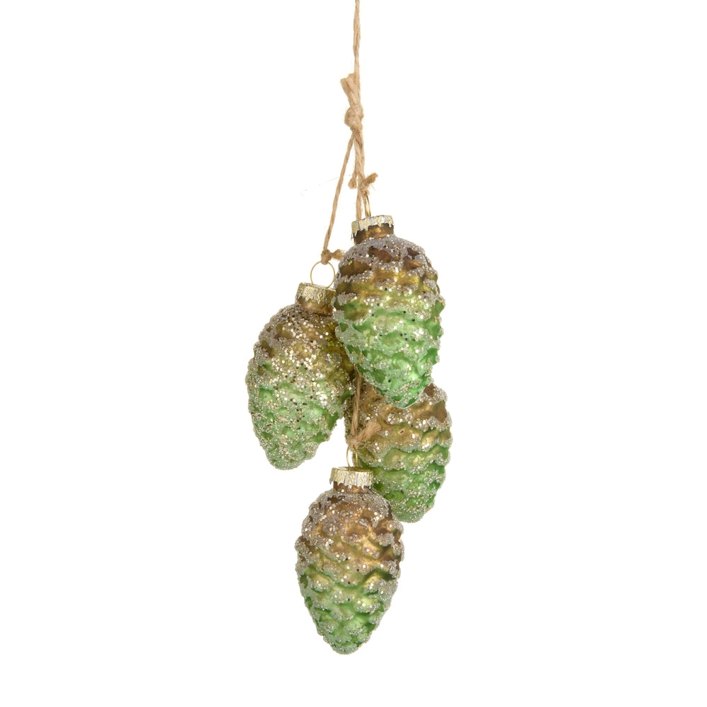 8" Pinecone Cluster Ornament