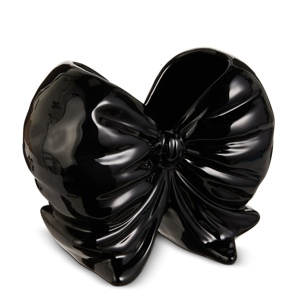 9.5" Black Bow Container