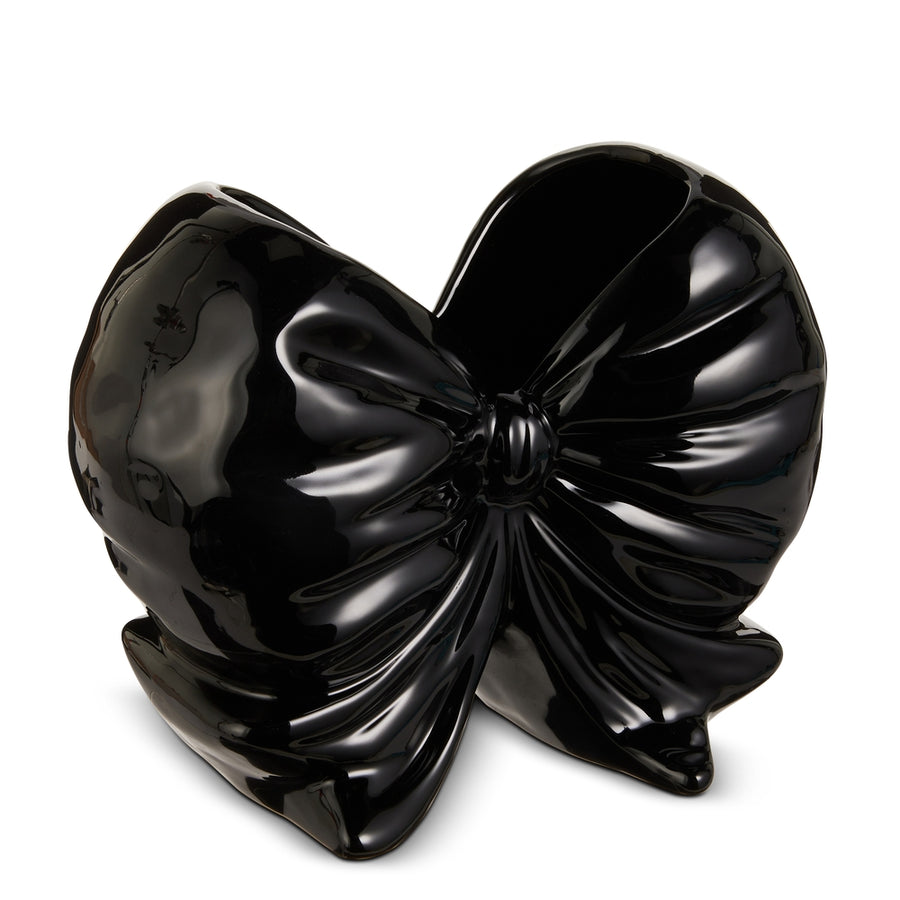 9.5" Black Bow Container