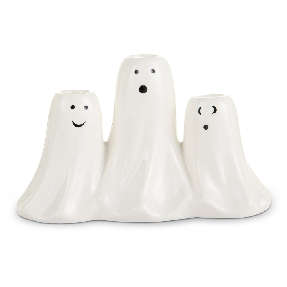 8" Trio Ghost Candle Holder